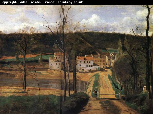 Corot Camille The houses of cabassud